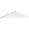 Ekena Millwork Saratoga Architectural Grade PVC Gable Bracket, 48"W x 8"H x 2"D x 4"F, 4/12 Pitch GBP048X08X0204SAR00 - alternate 1